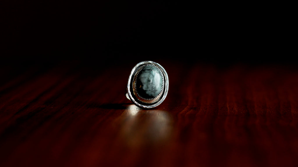 Sterling Silver Ring, Estate Sale Stone