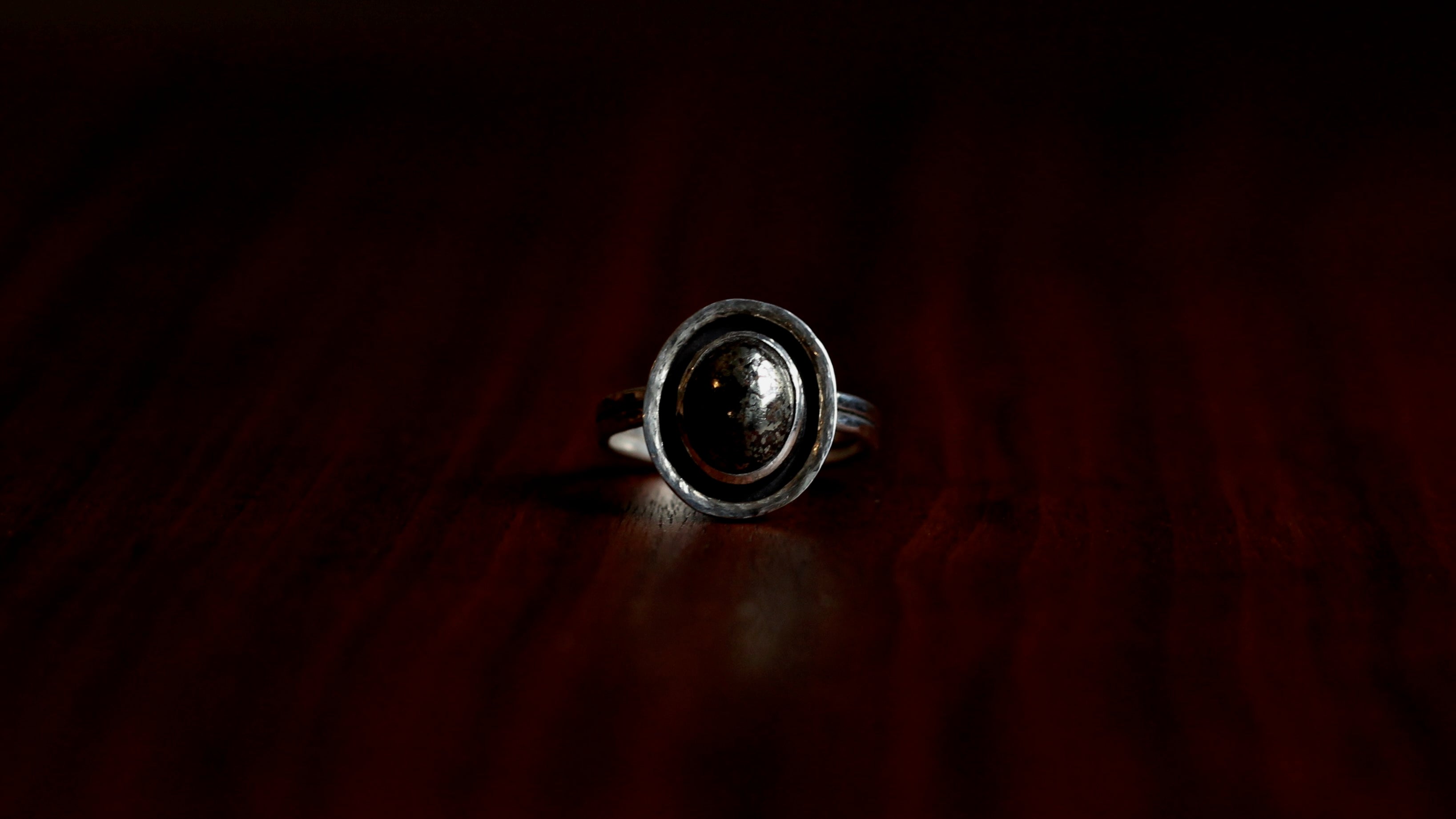 Sterling Silver Pyrite Ring