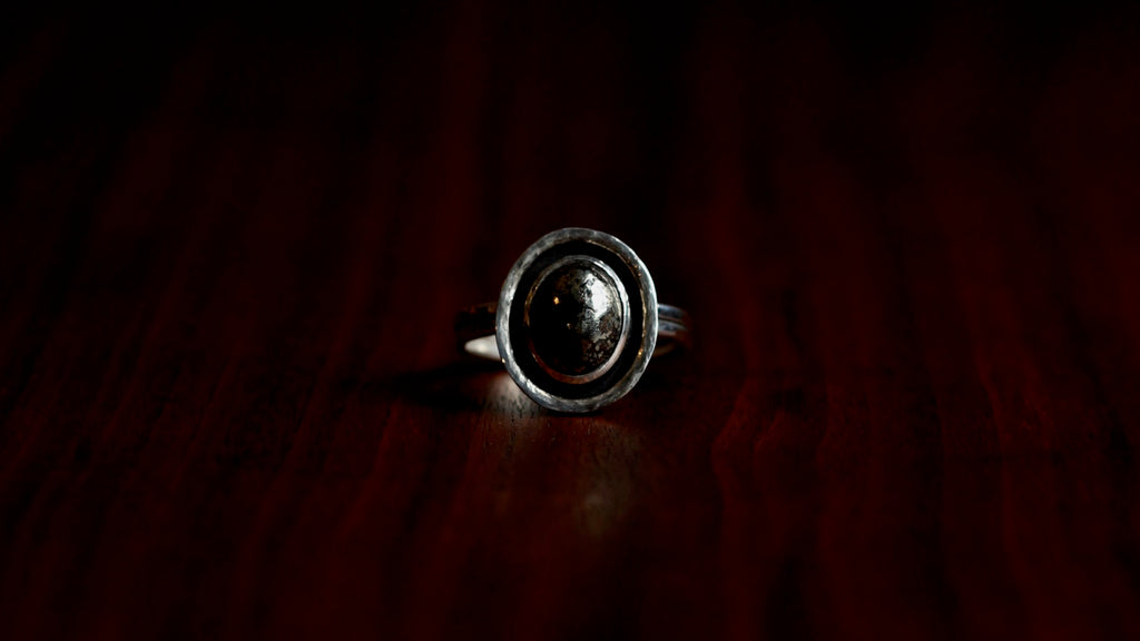 Sterling Silver Pyrite Ring