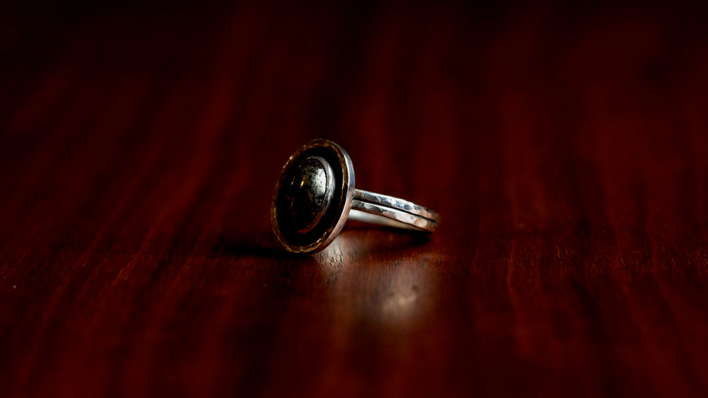 Sterling Silver Pyrite Ring