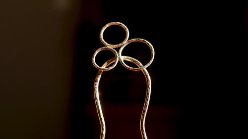 Brass Hair Pin - Bubbles