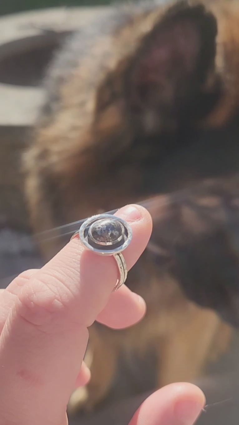 Sterling Silver Pyrite Ring