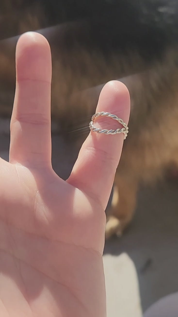 Sterling Silver Twist Ring