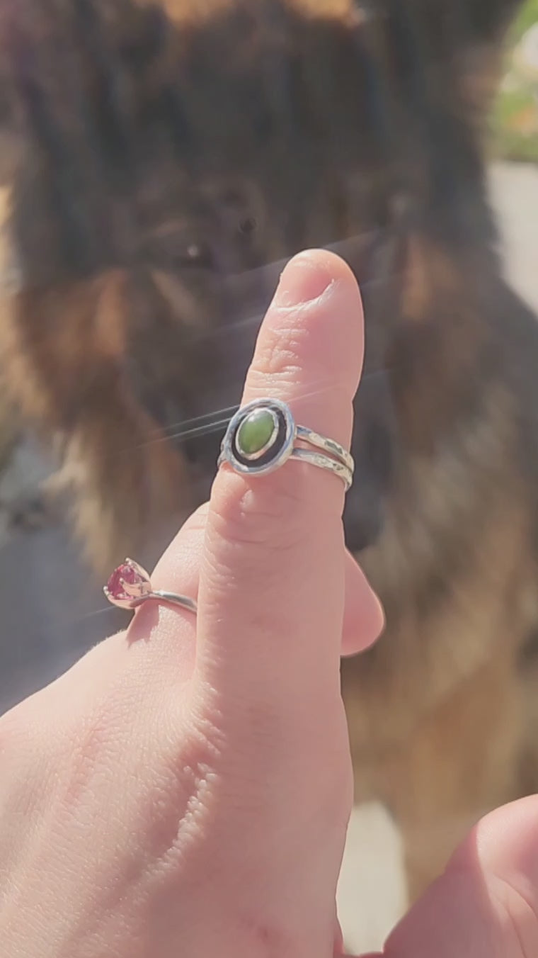 Sterling Silver Jade Ring